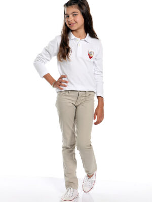 Polo Feminina Piquet Manga Longa