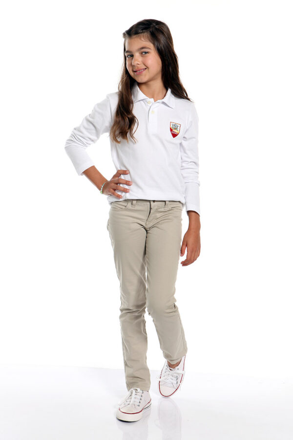 Polo Feminina Piquet Manga Longa